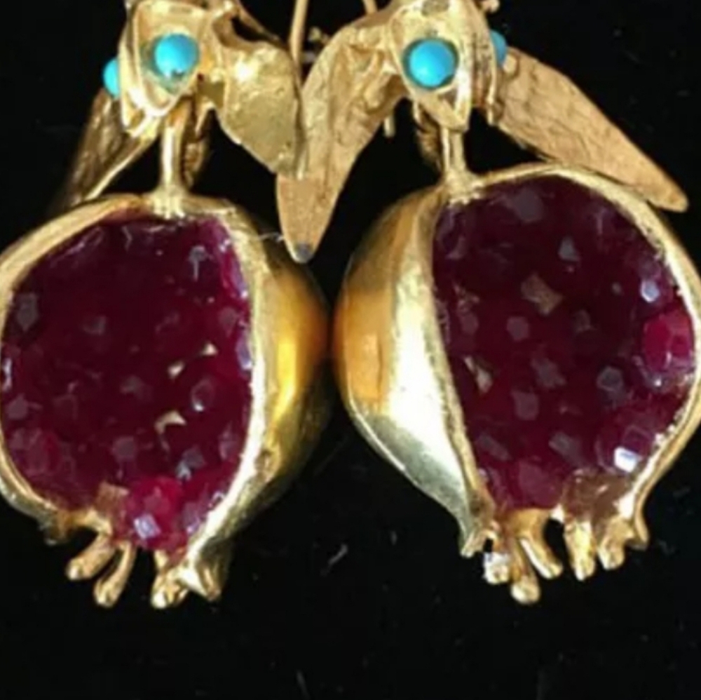 Pomegranate Style Earrings